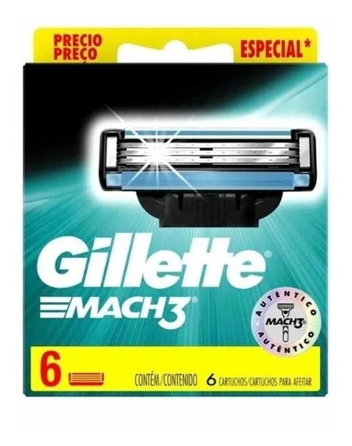 Gillette Mach3 Repuesto X 6