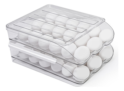Recipiente De Huevos Con Tapa Para Refrigerador Con Tapa (36