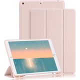 Funda De iPad 10.2 (8a 7a Gen) Ghinl Con Portalapiz Rosa