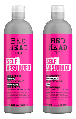 Tigi Bed Head Kit Self Absorbed Shampoo + Enjuague Grande 3c