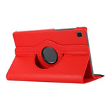 Funda Giratoria Para Galaxy Tab A7 Lite 8.7 T220 Rojo