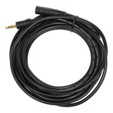 Cable De Audio Para Teléfonos De Extensión Negros Con Cable