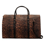 Mala De Mão Feminina Grife Wj Animal Print 110175