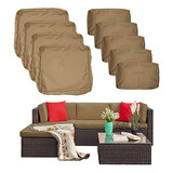 Funda Cojines Exterior Sofa 4 Plazas Rattan Greca