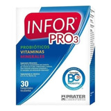 Infor Pro 3 Probióticos Vitaminas Minerales 30 Comprimidos