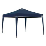 Tenda Praia 3x3m Gazebo Dobrável Barraca Saonada Cor Azul