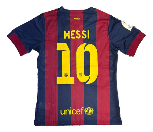 Jersey Messi 10 Fc Barcelona 2015 Copa Del Rey Retro