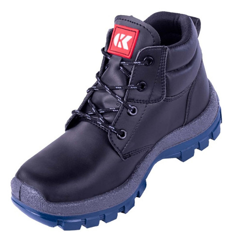 Bota Seguridad Kondor Indiana Jumbo Negro Con Puntera