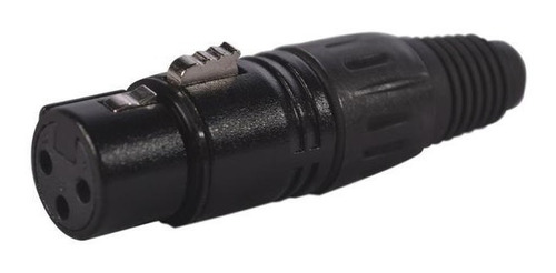 Conector Proel Xlr Hembra Color Negro Xlr3fvbk 