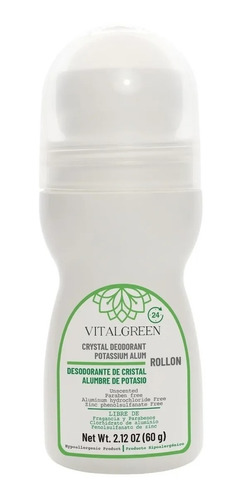 Desodorante Cristal Aloe Vera Roll On 90g Vital Green