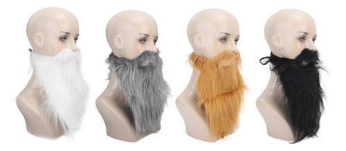Funny Beard, 4 Piezas, Barbas Postizas, Fáciles De Llevar .