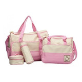 Set Bolso Maternal 5 Piezas Cambiador Bebe Jayma