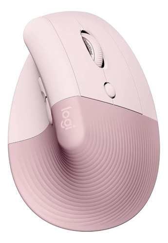 Logitech Lift Vertical, Mouse Ergonómico Avanzado, Rosado