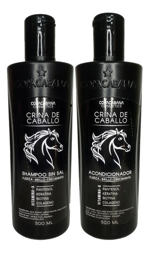 Pack X6 Shampoo/acondicionador Crina De Caballo 500ml