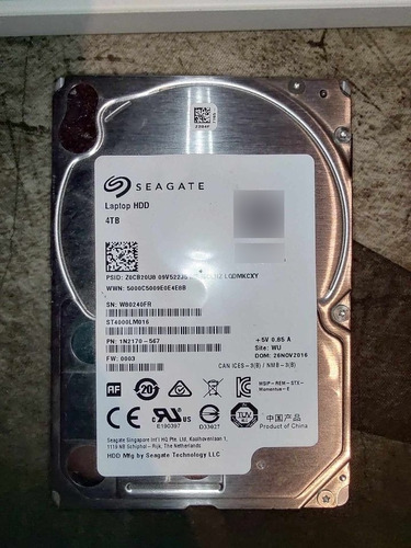 Disco Duro Seagate Interno Laptop Hdd 4tb 2.5