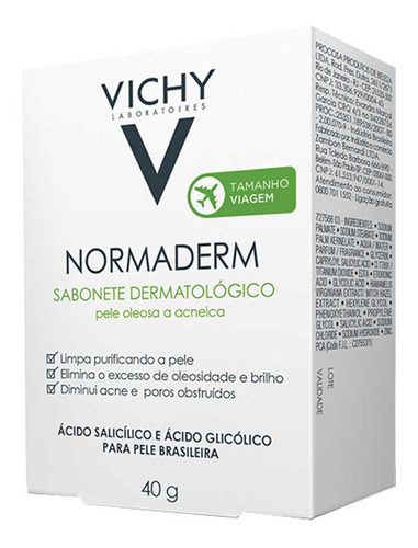 Sabonete Dermatológico Normaderm Vichy 40g 