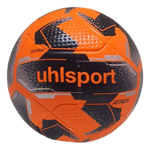 Bola Futsal Uhlsport Attack + Bomba De Ar Cor Laranja/preto