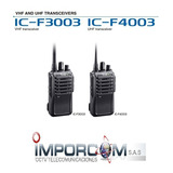 Radio Comunicacion Icom F3003 F14 F24 De Vhf O Uhf