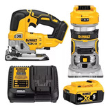 Combo Caladora + Fresadora Inalámbrica 20 V Dewalt