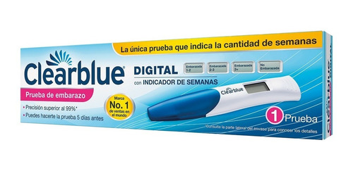 Clearblue Test Digital Prueba Embarazo Indicador Semanas