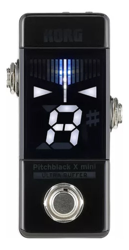Afinador Cromatico De Pedal Negro Korg Pitchblack Pb Mini 