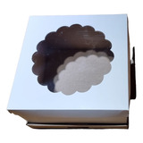 Caja Drip Cakes Tortas  25x25x15 Con Ventana Pvc Pack X10