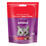 Whiskas Gato Snack Sabor Carne X 11 Unidades X 40 Gr