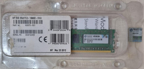 Memória 2gb 2rx8 Pc3 - 10600e Ecc Ddr3