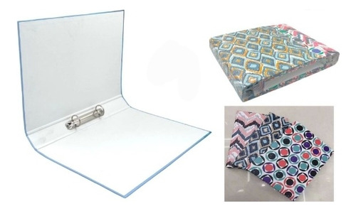 Porta Papeles Carpeta Plastica A4 Diseños Rallado Elegir 1