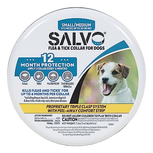 Promika Salvo Collar Antipulgas Y Garrapatas Para Perros, Pa