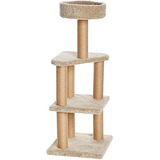 Árbol Para Gatos Con Rascadores, 17.7  X 45.9 , Beige