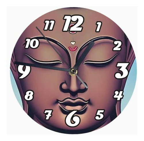 Reloj De Madera Brillante Diseño Buda B68