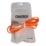 2 Choetech (ac012-r) Cable Usb A Tipo C 1.2m Naranja Plano 