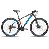 Mountain Bike Alfameq Nacional Tirreno Aro 29 21  27v Freios De Disco Hidráulico Cor Preto/azul/rosa