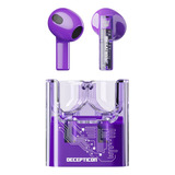 Auriculares Inalámbricos Bluetooth Transformers Tf-t08 Color Violeta