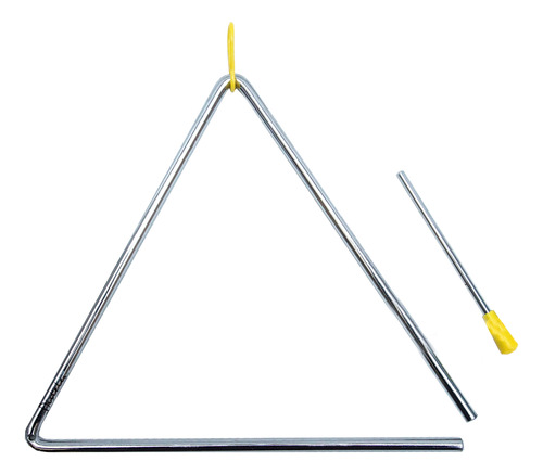 Triangulo Musical Tamaño Real De 25.5 Cm Con Baqueta