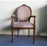 Sillon Medallon Estilo Frances Luis Xvi Tallado Firme