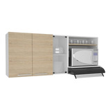 Gabinete Superior De Cocina Gina Rta 150x60,2x40 Rovere Color Beige