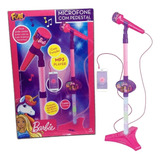 Barbie Microfone Dreamtopia Com Pedestal F0057-6 - Fun