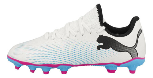 Zapato De Futbol Puma Future 7 Play Fg/ag Jr Blanco Joven