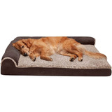 Cama Perros Furhaven Jumbo Ortopedica Espuma Suave Mascotas