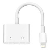 Adapt Lightning iPhone 2x1 Audífonos Y Cargador Certificado