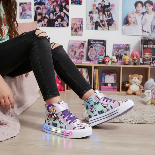 Tenis Niña Guerreras Kpop Idols Moda Juvenil Luces Leds Cómodo 2026-a-lgk