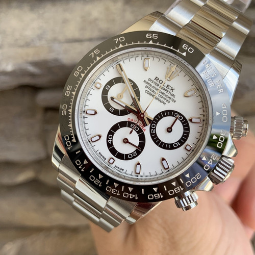Relógio Rolex Daytona Branco Com Caixa Certificado