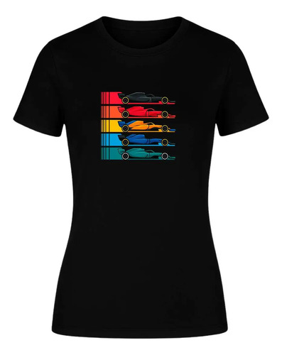 Playera Autos De Carrera Estilo Fórmula Fans Regalo De Dama