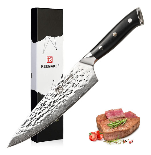 Cuchillo De Chef Japons De 8 Pulgadas, Hoja De Acabado Marti