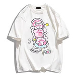 Camiseta De Manga Corta De Algodón Creative Kirby Piruleta