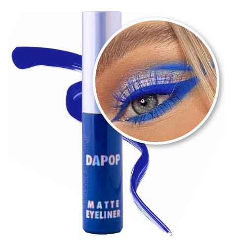 Delineador Liquido Mate Colores Para Ojos Con Pincel Dapop