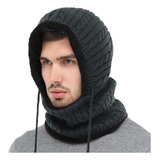 Pasamontañas Hombre Gorro Cuello Lana Invierno Con Corderito