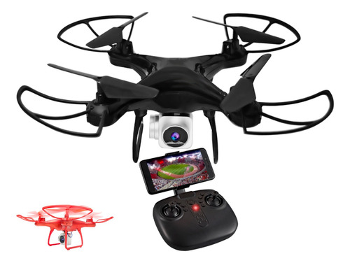 Drone Cuadricoptero Camara Hd Transmite Vivo Pantalla Graba